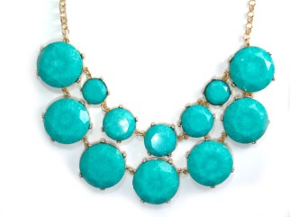 turquoise marbalized baublebox kate spade inspired bib necklace-3